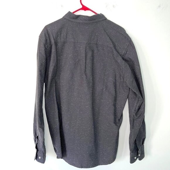 Obey Worldwide Button Down Shirt Mens Vintage Size XL Flannel White Speckled - Picture 9 of 9